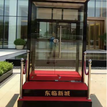 礼宾岗亭小区楼盘站岗台形象岗亭物业值班室售楼处玻璃迎宾保安亭