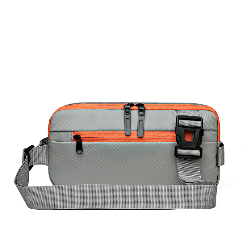 Riñonera para hombre, correr, bolso de pecho de alta gama, marca de moda, nuevo bolso de hombro, bolso diagonal para hombre de negocios de cercanías, estilo coreano