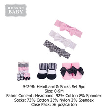 HUDSON��Ʒ 2��Ӥ����  3������ͷ�� ��װheadband and baby sock