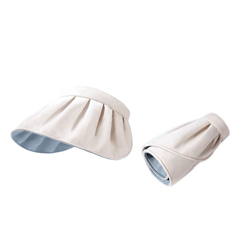 UPF50+ 日焼け防止帽子女性の夏の抗 UV 中空トップサンハット多用途フェイスカバーヘアフープサンハットシェルハット|undefined