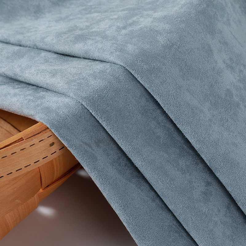 Brushed Faux Leather Fabric For Shoes, Bags, Hats - Suede-Like Short Hair Velvet For Car Headrests, Pillows And Apparel - Thumbnail 4
