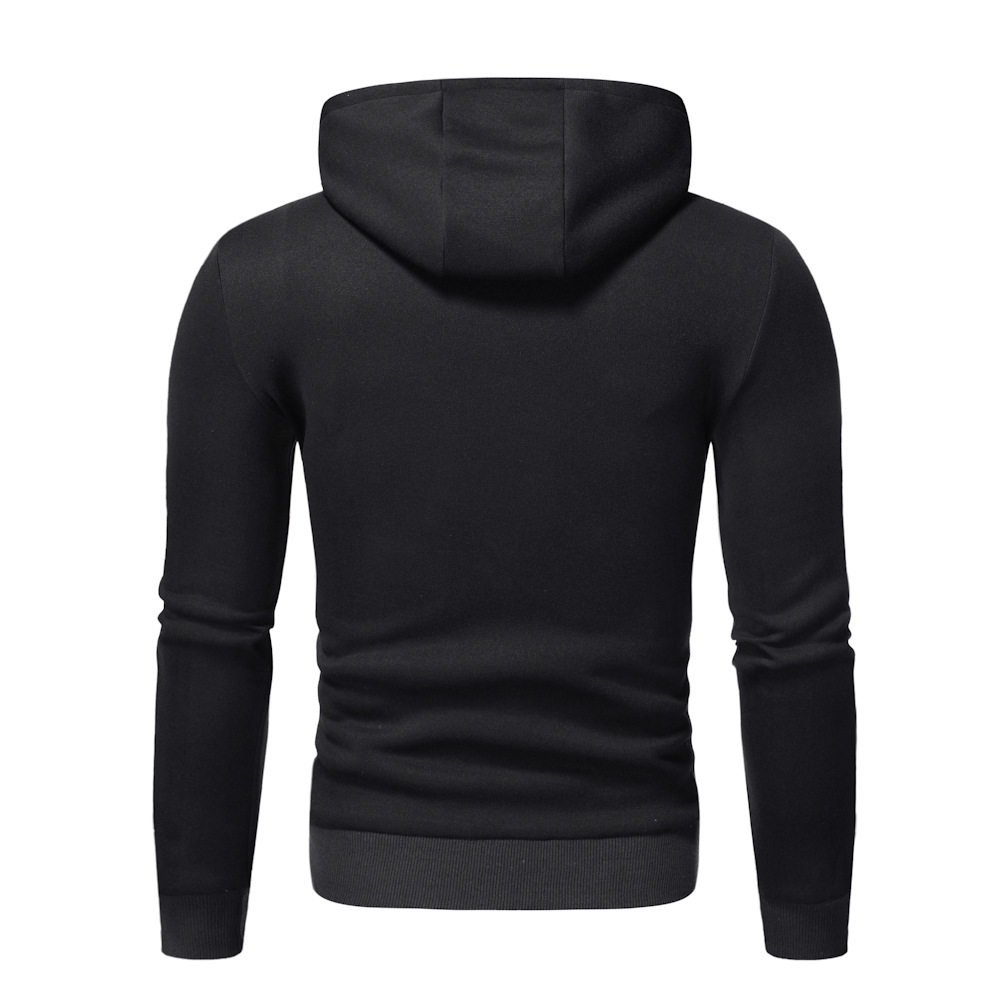 24 Nuovi arrivi Autunno/Inverno: Felpa con cappuccio dal design aperto e decorata con bottoni, taglia grande, pullover color-block_voghion.com