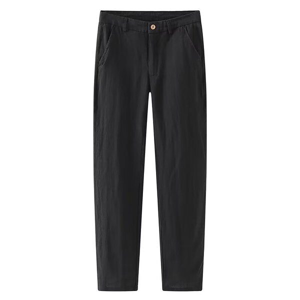 Men's solid universal retro trousers