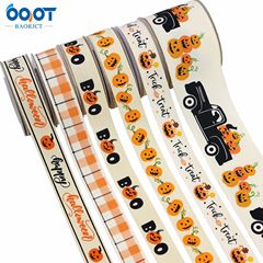 コットン万聖リボン高品質ハロウィーンカボチャ頭装飾リボンプレゼント包装シーン装飾リボン