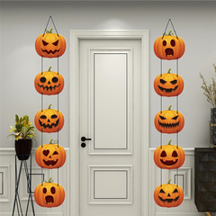 アマゾンの新型ハロウィーンパーティーの装飾カボチャの装飾飾りの扉にハロウィーンの扉の前の配置用品を掛けます。
