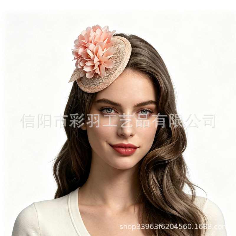 European and American bridal wedding headwear, high-end banquet party headpiece, studio photo shoot, performance party headwear