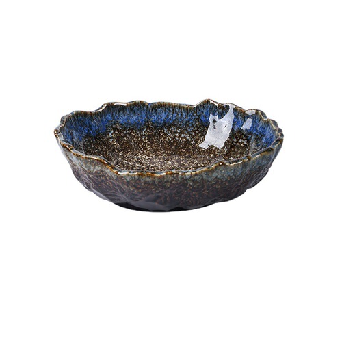 Ceramic dry ice sashimi plate fish special plate salmon plate high-end commercial seafood platter Japanese tableware wholesale