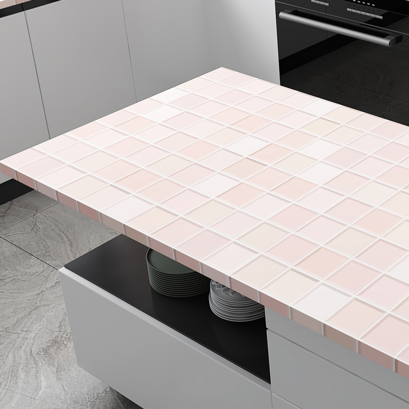 Autoadhesivo transfronterizo adhesivo gabinete renovación de muebles de cambio de color adhesivo de cubierta de cocina tablero impermeable papel de pared a prueba de aceite