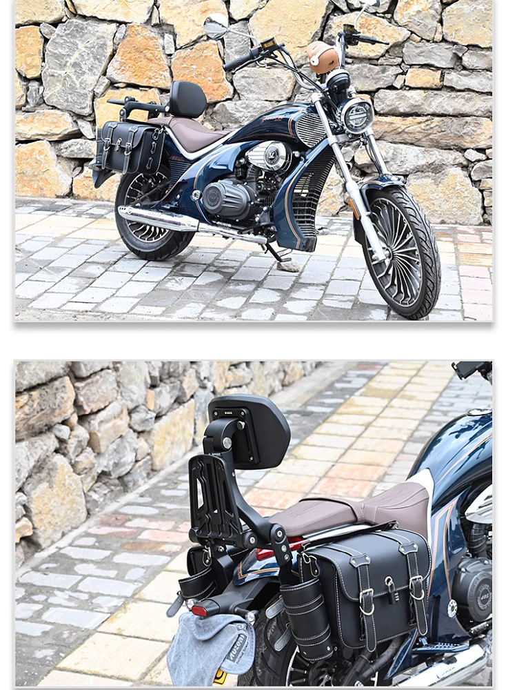 Suitable for Zongshen Yomi YOMI modified bumper guard bar folding rear backrest rear shelf side bag fender accessories