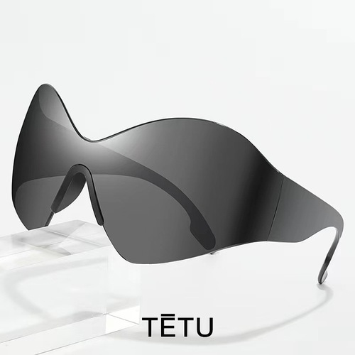  new y2k fashion cat eye b foreign trade sunglasses women's cross-border sunglasses rimless European and American ins wholesale