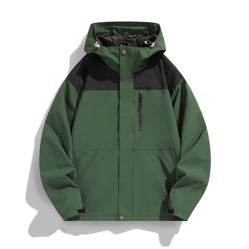 Primavera y otoño al aire libre vestir de asalto chaqueta hombre pareja adolescente color combinación de viaje traje de montaña MD9555