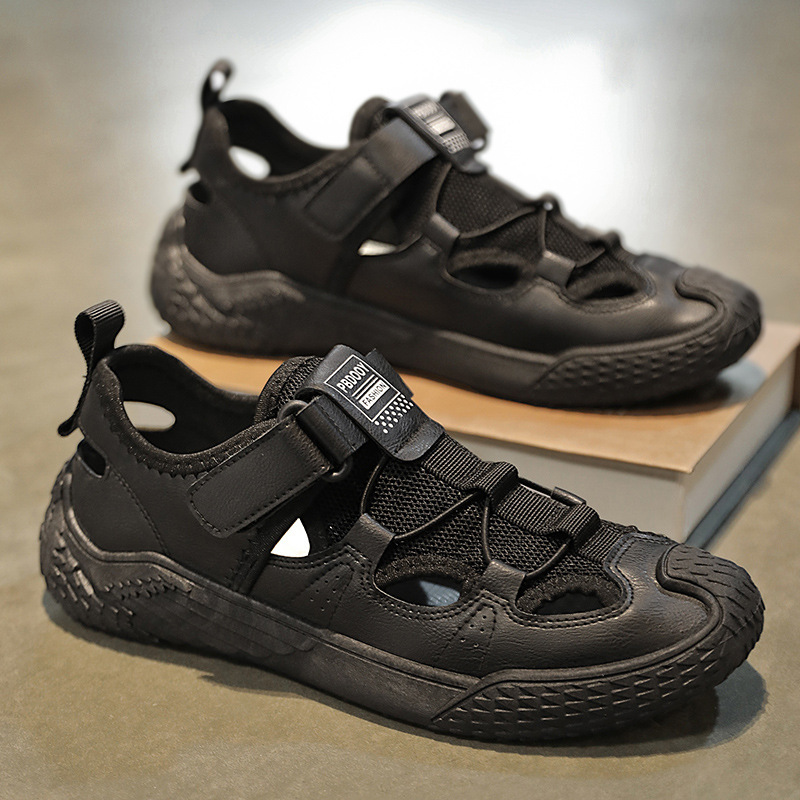 Zapatos de hombre verano nuevo estilo transpirable playa al aire libre zapatos con agujeros sandalias de todo fósforo de tendencia zapatos deportivos ligeros zapatillas casuales image 7