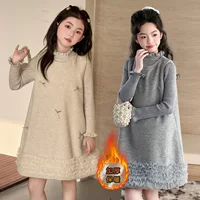 1688 girls' long-sleeve dresses wholesale (sizes for older children)