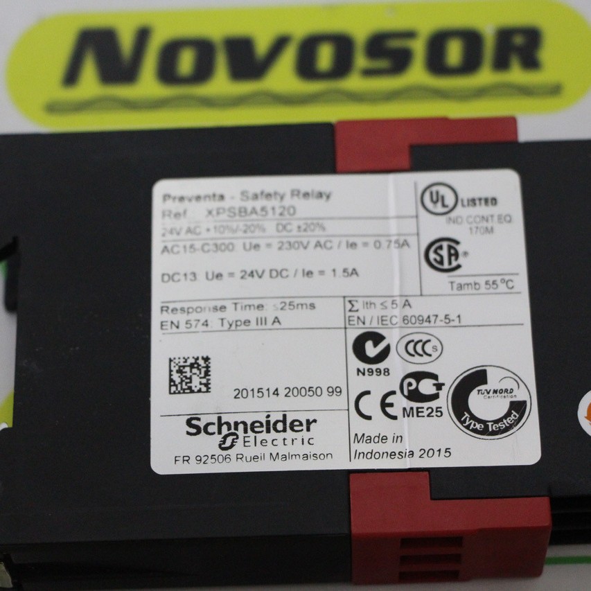 SCHNEIDER继电器XPSBA5120 24VDC