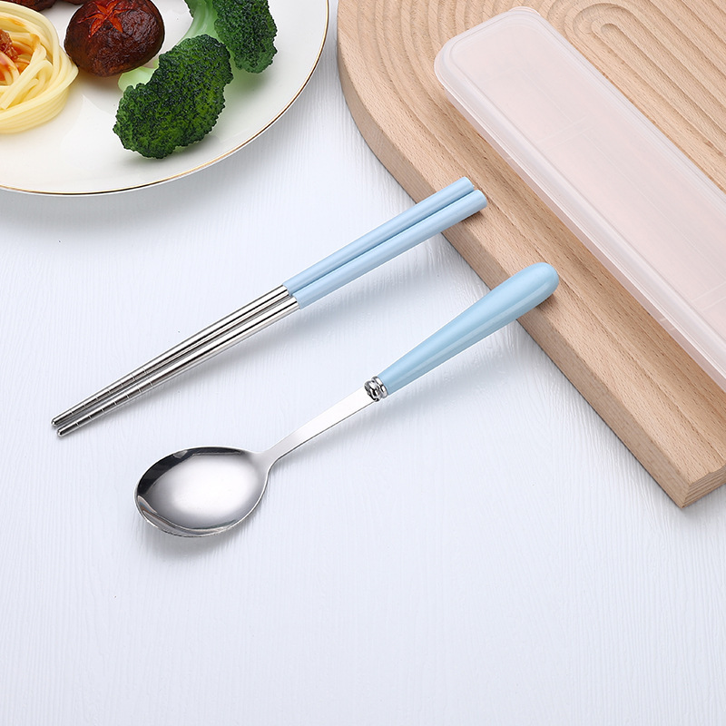 라이트 블루 2 피스 세트 (상자 포함)