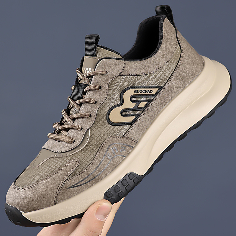 Zapatos de hombre primavera nuevos zapatos deportivos suaves de moda moda con zapatos casuales de hombre, zapatos respirables al por mayor