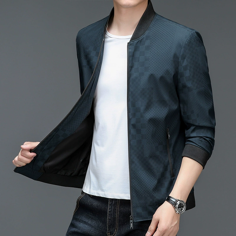 Autumn fashionable trend jacket, for middle-aged man
