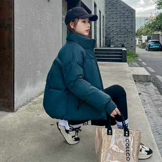 跨境加厚棉服女短款2025年新款棉袄韩版宽松面包服棉衣冬季外套女