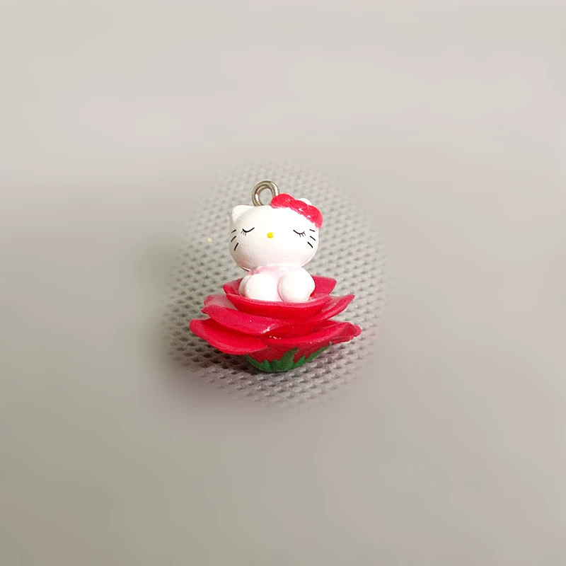 Hello Kitty, маленькая мини-фигура, подвеска, handmade