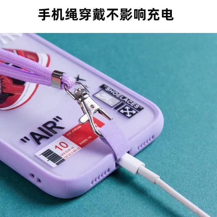 Universal anti-perdido caja del teléfono retráctil cordón crossbody multifuncional Tarjeta de cuero llavero hardware insignia cordón