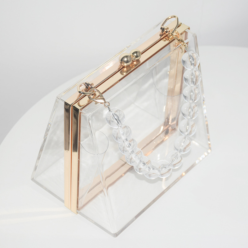 469g Weight Lock clasp Closure Type Top Handle Strap Type Evening Bag Bags Type Holiday, Party Occasion Acrylic Material Solid Color Pattern All Seasons Season Women's Gender Vintage Style Style Square Shape Small Size Women's Small Arylic Solid Color Vintage Style Square Lock Clasp Evening Bag 18