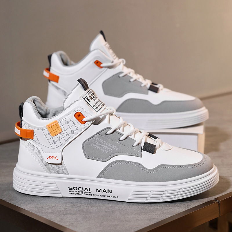 Zapatos de hombre transfronterizos primavera nuevos zapatos casuales de corte bajo para hombre tendencia zapatos de deporte de todo fósforo zapatos blancos zapatos deportivos de gran tamaño