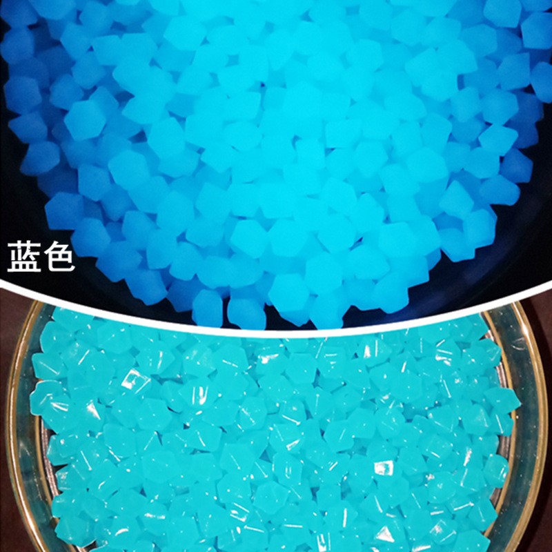 蓝色玻璃碗夜光OK