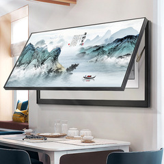 新中国式の大きいサイズの電気メーターの箱の装飾画は現代的で簡単に山水画の電気ゲートの箱の空き箱の配電箱を遮ります。