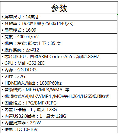 Custom-made 14inch car display screen, Android system rear-seat entertainment headrest monitor, touch screen display
