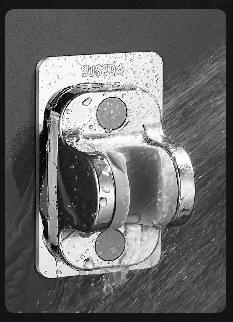 Non-perforated showerhead bracket, fixed base for shower head, adjustable base for rain shower, sun shower and bath head undefined