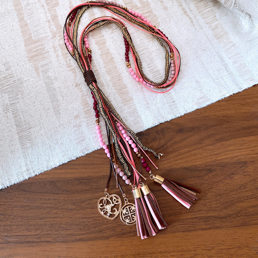 11#목걸이 - 핑크 - 컬러