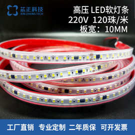 新款220V高压120珠led灯带 家居装饰桥梁楼体亮化户外防水软灯条