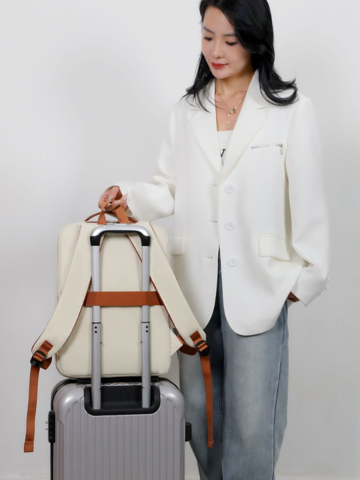 Transfronterizos nueva mochila de viaje de gran capacidad duradera a prueba de salpicaduras computadora ligera de negocios mochila de negocios