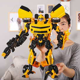 超大擎天变形玩具大黄蜂金刚柱男孩机器人儿童汽车人合金模型批发