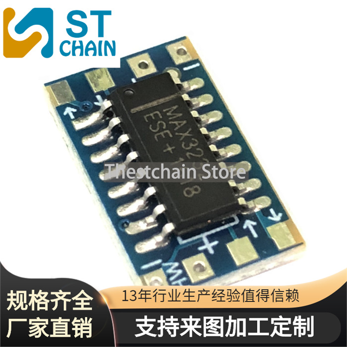 MCU mini RS232 MAX3232 Level switch TTL Level converter board,Serial converter board