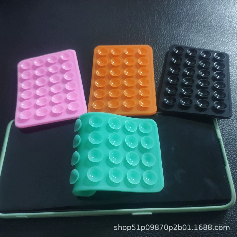 Толстая 24 двухсторонняя присоска квадратный мобильный телефон присоска силиконовая присоска держатель мобильного телефона можно стирать и повторять