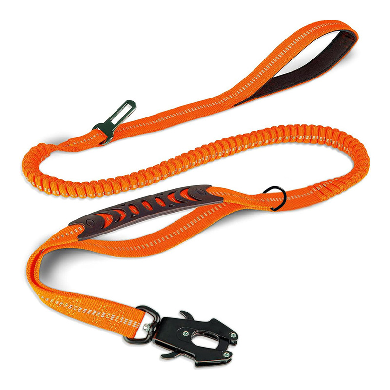 Cross-Border Regular Sale Medium and Large Dog Car Sports Anti-Breakaway Explosion-Proof Telescopic Buffer Comfortable Traction Dog Leash