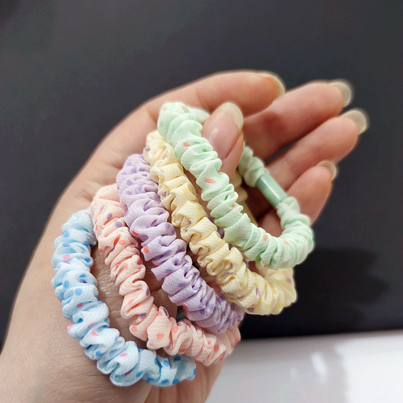 Polka dot diy small intestine hair ring