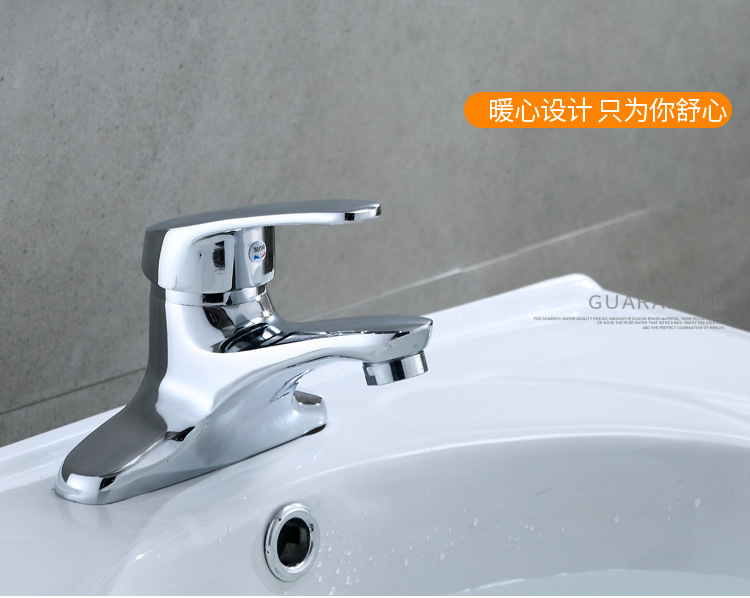 Shendas double-hole washbasin, hot and cold water faucet, old-fashioned three-hole bathroom sink, washbasin, countertop, mixing valve switch Item Picture