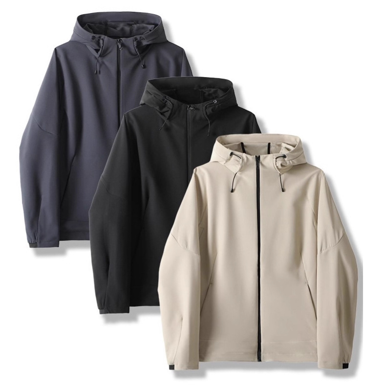 Replacement of Ichijia Outdoor Soft Shell Functional Jacket Men's Spring & Fall Waterproof Windbreaker Men's Elastic Sports Jacket