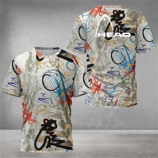 Deportes para hombres malla suelta transpirable manga corta cuello redondo camiseta venta directa de fábrica impresión digital 3D