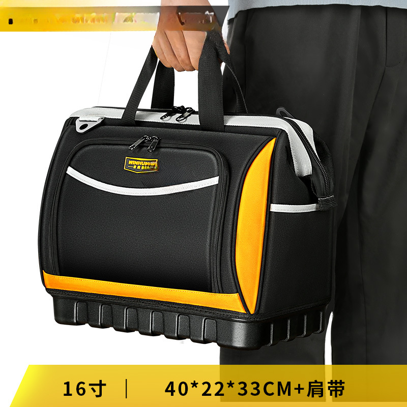 Kit de herramientas portátil multifuncional, lona especial para electricista, bolsa de almacenamiento gruesa y duradera, bolsa de mantenimiento de escalera de carpintería
