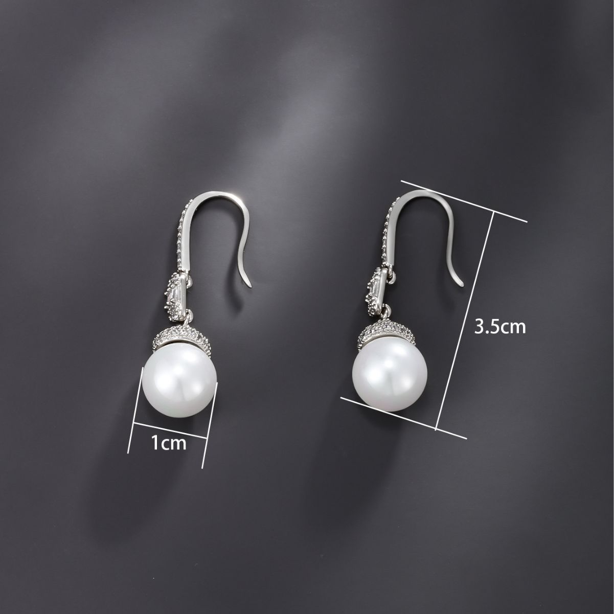 Xuping joyas de perlas estilo estilo elegante temperamento retro perlas pendientes de orejas ligero de lujo nicho ganchos de orejas para mujeres