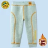 Fleece keep warm green trousers