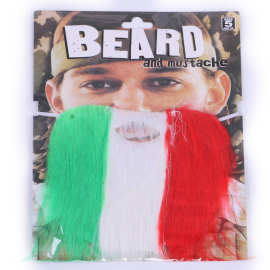 跨境万圣节装扮派对道具仿真胡子国旗大胡子不干胶胡子套装HZ
