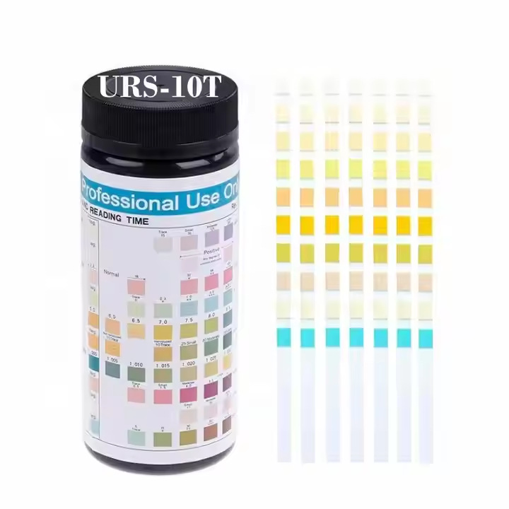 Spot inglés exportación de comercio exterior análisis de orina papel de prueba 10 elementos de prueba de cetona urinaria URS10T
