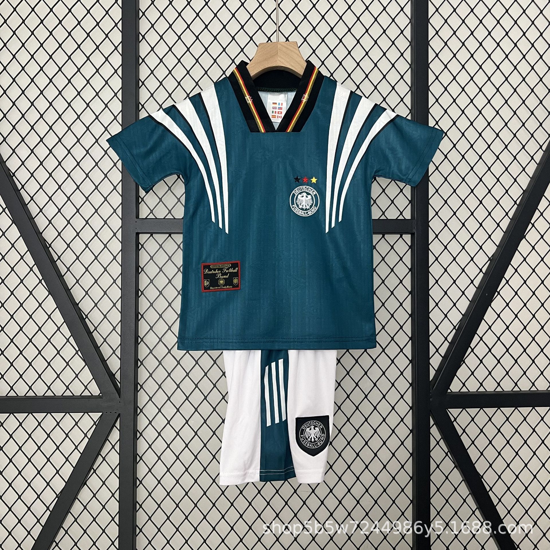 AC Brasil Alemania Real Madrid Camiseta de campo Ropa para niños Camiseta de fútbol Camiseta retro Traje de manga corta para niños