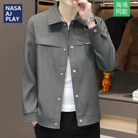 NASA男士休闲夹克春季薄款韩版潮流中学生青少年帅气百搭宽松外套
