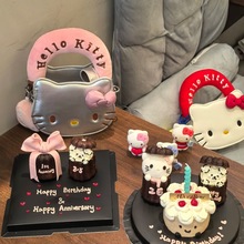 女生卡通小猫斜挎包迷你手提包2025新款可爱高颜值单肩斜挎包包