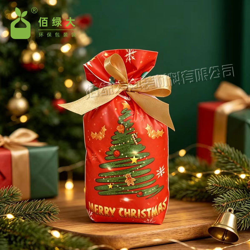 Nuevo regalo de Navidad bolsas de regalo caramelo bolsas independientes de Nochebuena decoraciones de lana bolsa de manzana cerrada